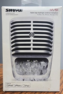 Shure MV51 Digital Large Diaphragm Condenser Microphone for Apple