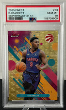 Marketplace image: 2025 NBA Topps Finest - Gold Superfractor 1/1 PSA 10 - RJ Barrett #33