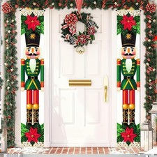 Nutcracker Christmas Porch Banner Decorations Soldier 4