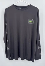 Pelagic Shirt Mens XLarge Black Long Sleeve Fishing Aqua Tek Active Performance