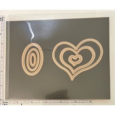 Spellbinders Nested Heart  Oval Die Set for Scrapbooking Crafts