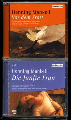 2 x H. MANKELL★VOR DEM FROST + DIE FÜNFTE FRAU★2 + 2 = 4 CDs★Hörbücher★SEHR GUT★ - Bild 1 von 4