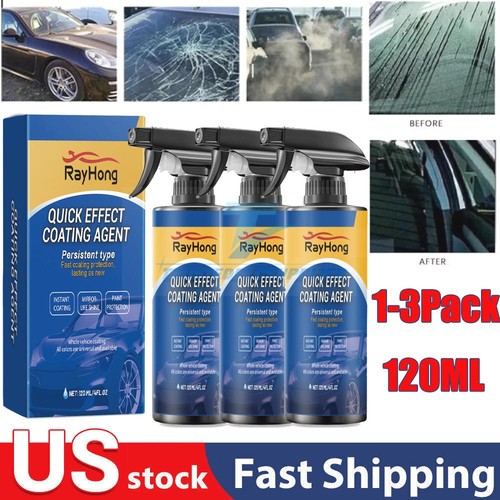 1-3PCS Car Coating Spray Set Quick Effect Coating Agent Quickly Coat Car Wax New - Picture 1 of 16