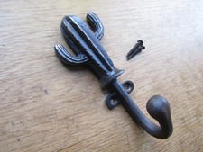 Appendiabiti rustico ferro vintage retrò CACTUS appendiabiti pioli vintage ghisa AI