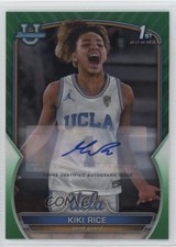 2022-23 Bowman U Chrome Prospect Green Refractor 18/99 Kiki Rice #24 Auto 10qe