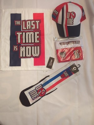 John Cena Lyon Farewell Tour Package - Hat, Towel, L/XL Socks, Wristband Set 