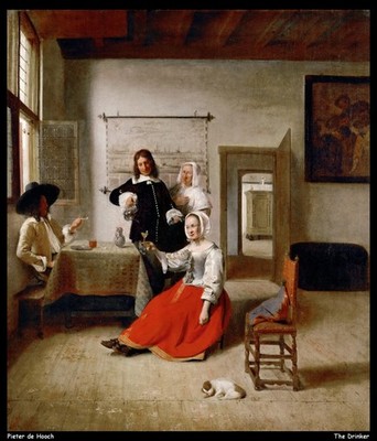 pieter-de-hooch---der-trinker_15264956087_o(1) A1-A4 Poster Kunst Malerei Meister