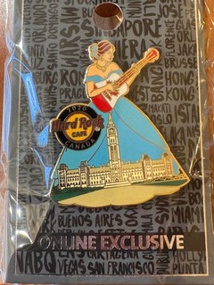 Hard Rock Cafe Cityscape Gown Series Canada Pin Flag Dress Parliament
