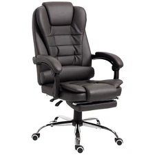 Leather High Back Executive Office Chair Swivel Desk Task Computer Ergonomic