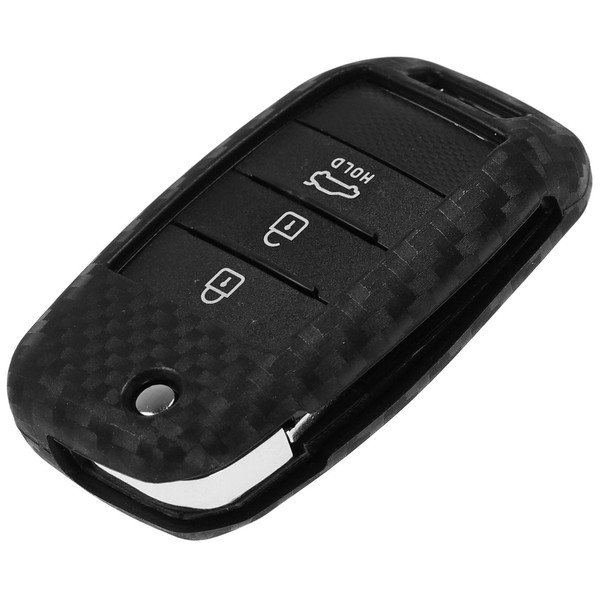 SchlüSsel HüLle Carbon FüR KIA Carens Carnival Picanto Rio Ceed Sportage Soul-image