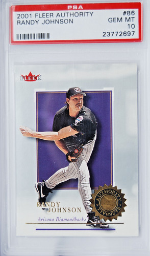 2001 Fleer Authority #86 Randy Johnson PSA 10 POP 3