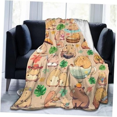 Gifts Blanket Bed Throw Blanket Soft Lightweight Cozy Warm 80''x60'' Capybara