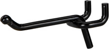 Heavy Duty Black Steel Peg Board Shelving Hooks, 2-Inch, 50-Pack