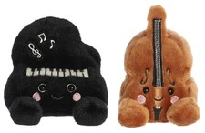 Aurora Musical 2 Piece Palm Pals Bundle, Ragtime Piano and Vanessa Violin