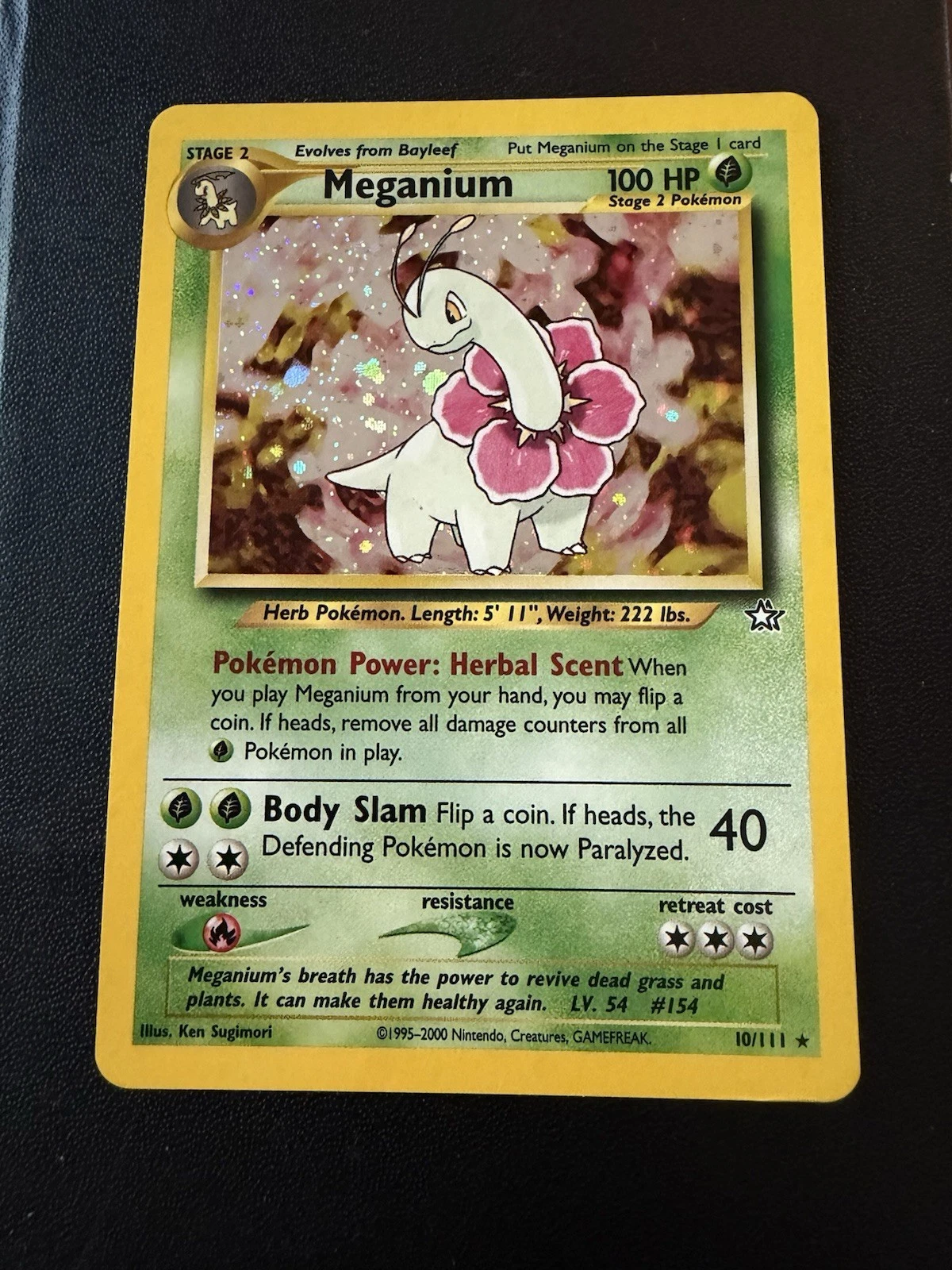 Meganium Neo Genesis Holo Rare #10 CGC 8.5 Vintage Pokemon Nostalgium