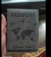 Travel Passport Cover Holder Wallet for Credit Card Boarding Pass Tickets Use