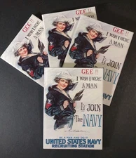 Gee!! I Wish I Were A Man VINTAGE Lined FOUR Notepads/Journals 5.75 x 4.25 NOS 