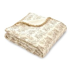 Double Layered 100 Cotton Muslin Baby Blanket Ultra-Soft 40x40 Inch Leaves
