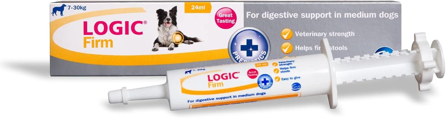 Logic Firm Dog Diarrhea Aid Digestive Support Paste Medium 24ml Upset Stomach