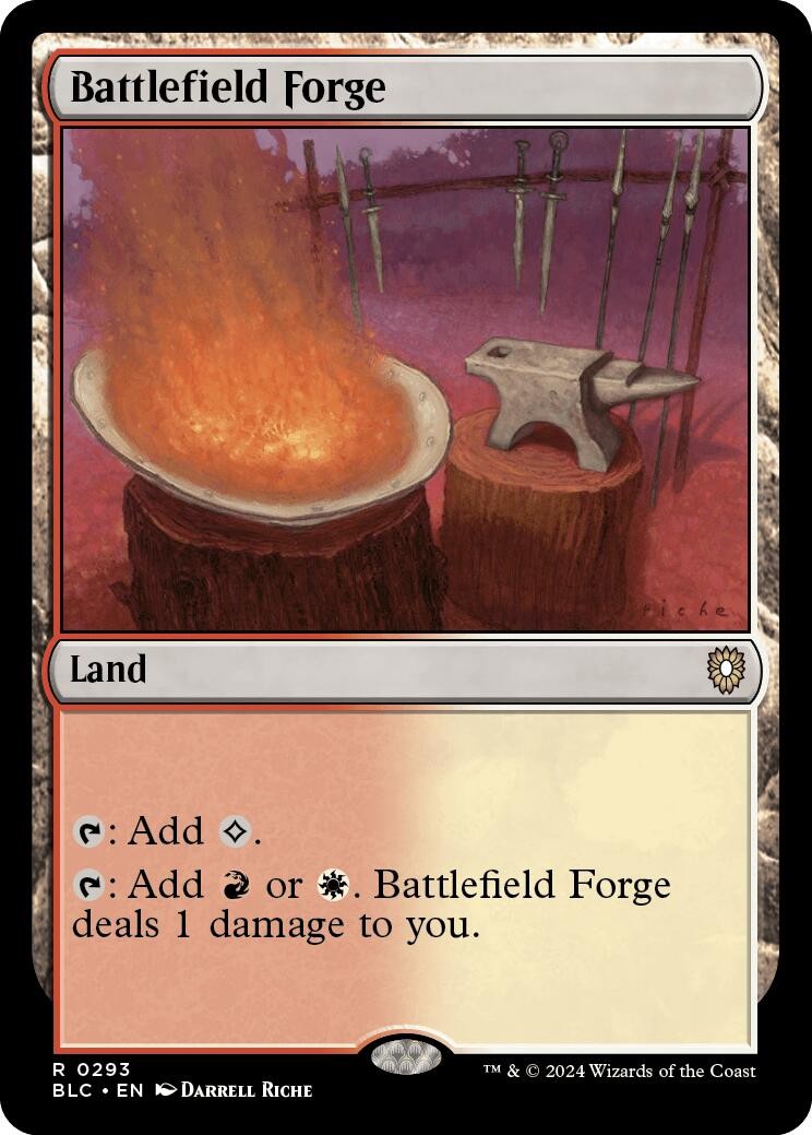Battlefield Forge - [BLC - 293] - NM - MTG - Commander: Bloomburrow