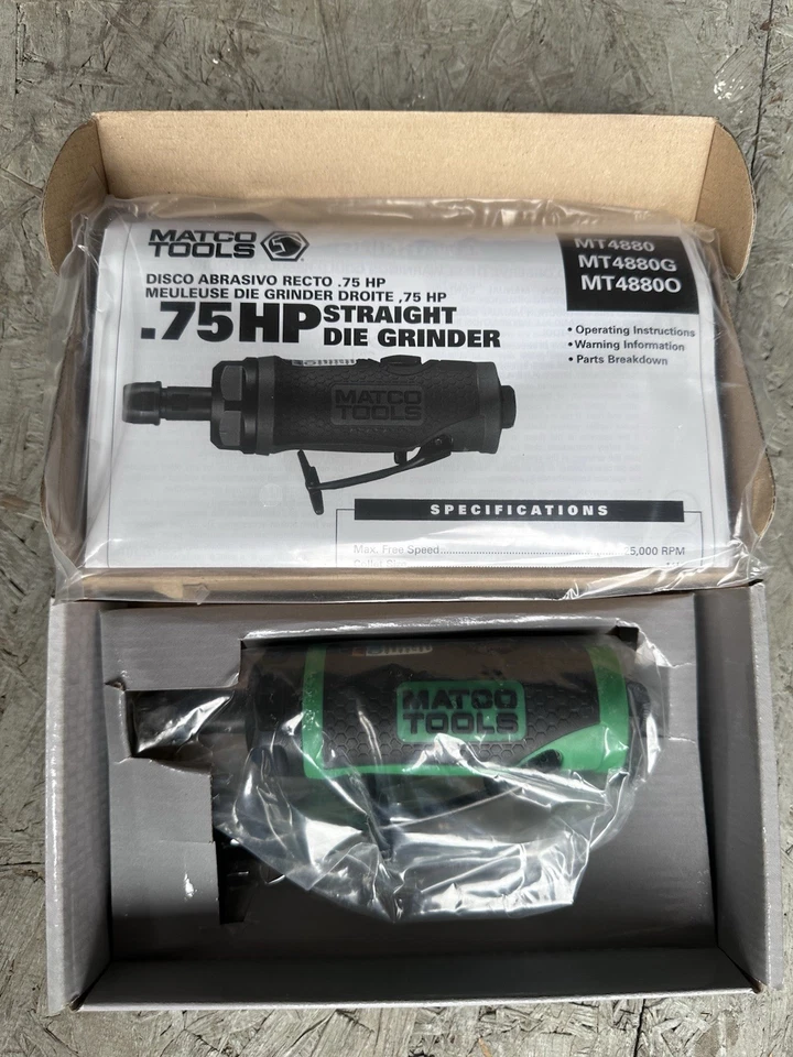 Amoladora de troquel recto Matco Tools MT4880G verde - ***NUEVA EN CAJA*** Foto 2 de 2