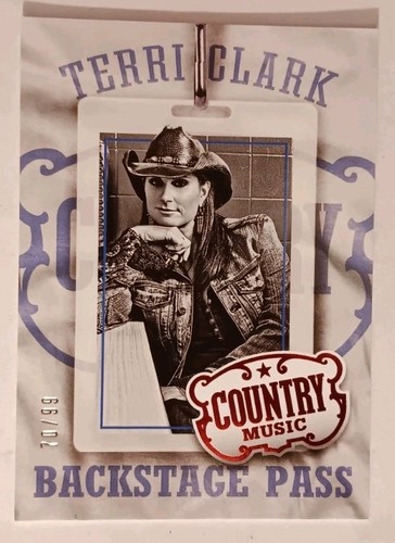 2014 Panini TERRI CLARK COUNTRY MUSIC RED /99 Backstage Pass #9 Card