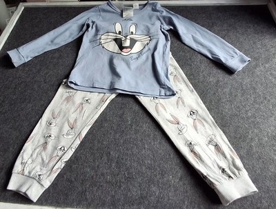   H&M Bugs Bunny Pyjama Set - Größe 11/2-2 Jahre (EUR 92 / UK 11/2-2Y)