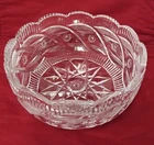 Vtg Waterford Crystal 8" MASTER CUTTER Apprentice Bowl Star Scalloped Edge *READ