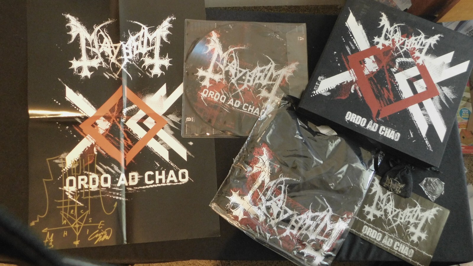 MAYHEM "ORDO AD CHAO" **SIGNED BOX SET** LTD 066! MINT