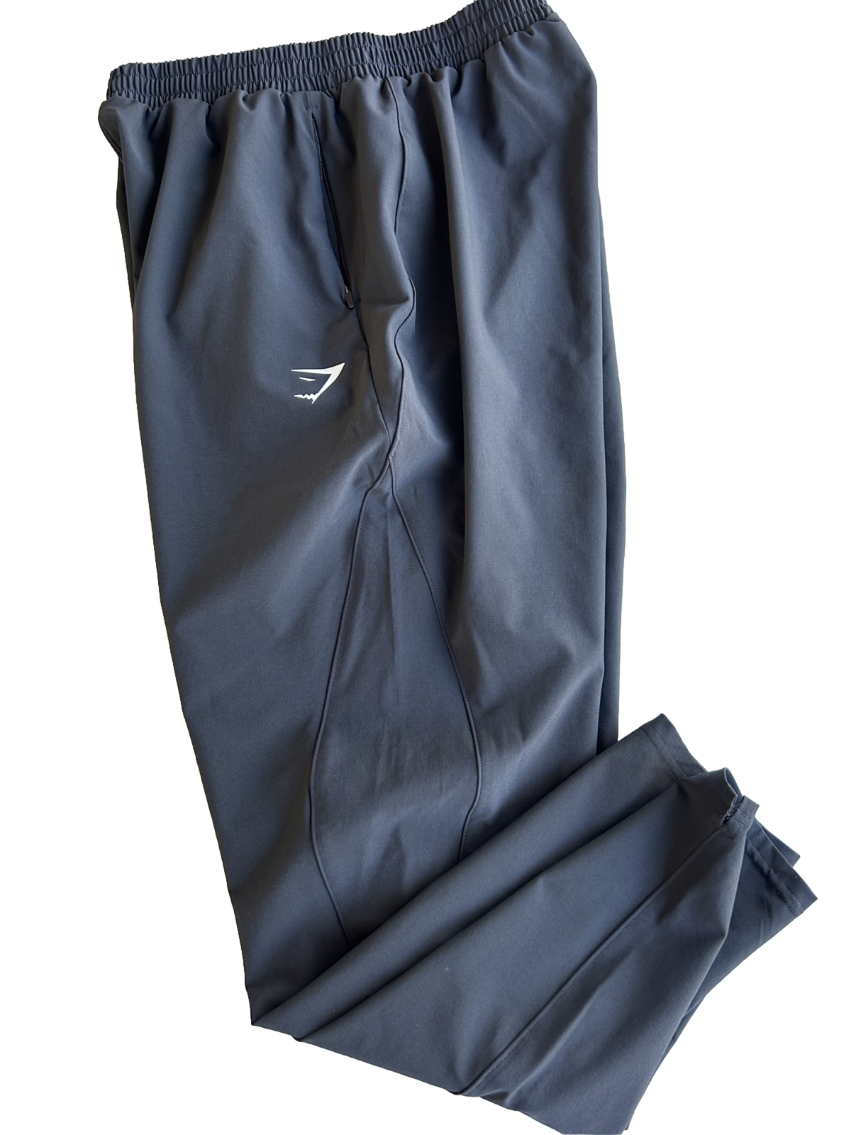 GymShark Sweatpants Women's Small Black Active Wear Joggers Zipper