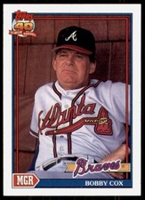 Atlanta Braves 1991 Topps #759 Bobby Cox HOF -GEM