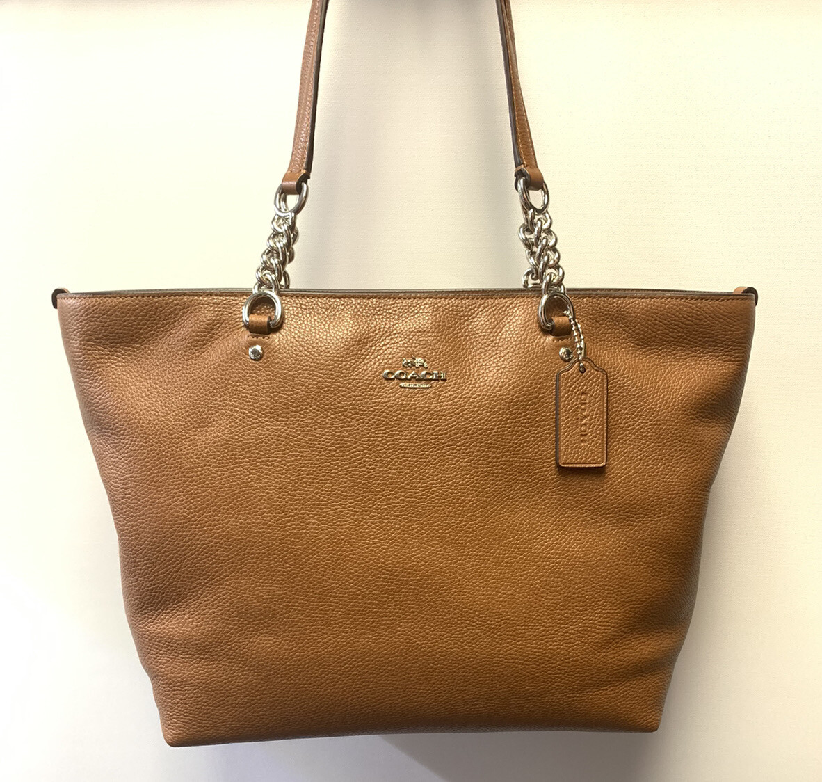 Coach NWOT Pebble Leather Sophia Tote Handbag (36600