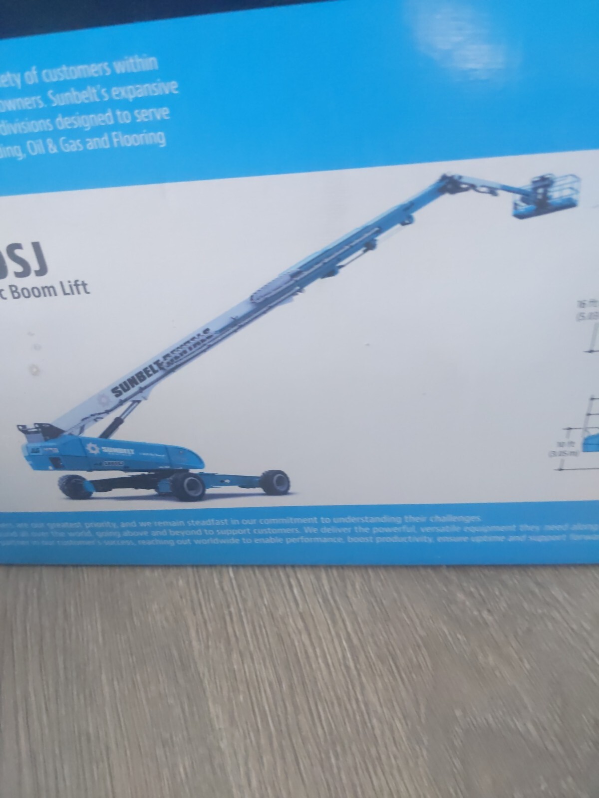 Sunbelt/JLG Telescopic Boom Lift 1850SJ series 4 diecast 1/32 scale