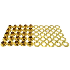 C.S. Osborne 25 Sets Brass Grommets & Plain Washers #G1-00 (3/16" Hole) 