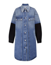 Mm6 Maison Margiela Spliced Sleeve Denim Jacket Shirt Sz. 40it/4us/m