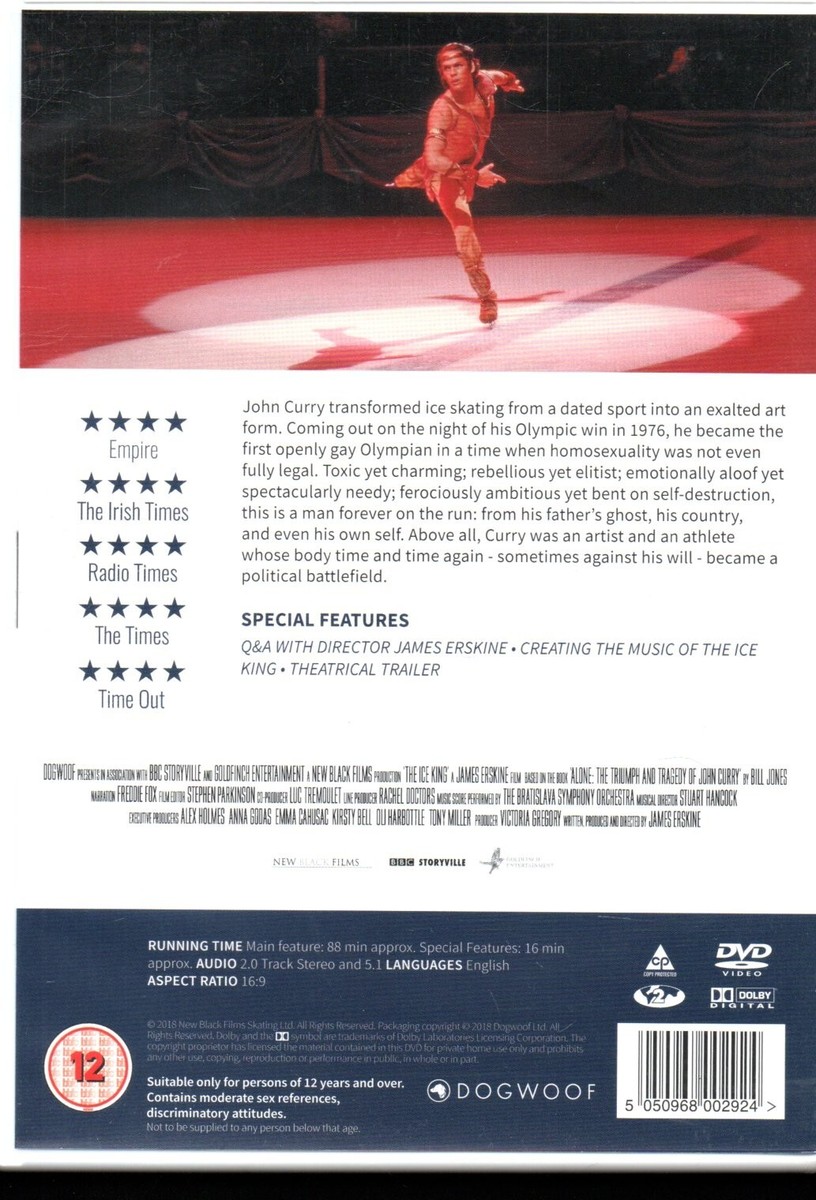 THE ICE KING John Curry Ice Skating Documentary DVD *NEW
