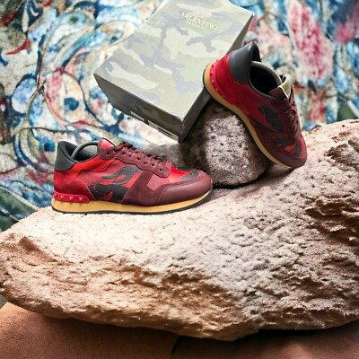 Genuine Authentic Red Valentino Rockrunner Camo Trainers Size