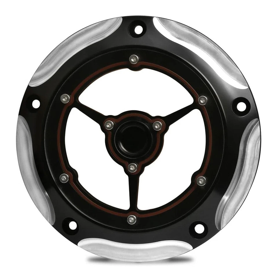 CNC Cut 5 Hole Derby Cover For Harley Softail Twin Cam FXSTC street glide 06-15 - Изображение 2 из 4