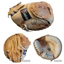 Vintage Franklin 4255 Cork Tone Cowhide Professional Catchers Mitt made in Korea