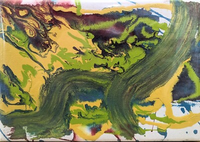 STUDIOAUFLÖSUNG SOMMERWIRBEL ABSTRAKT NIGEL WASSER ORIGINAL ÖL KUNSTWERK SIGNIERT