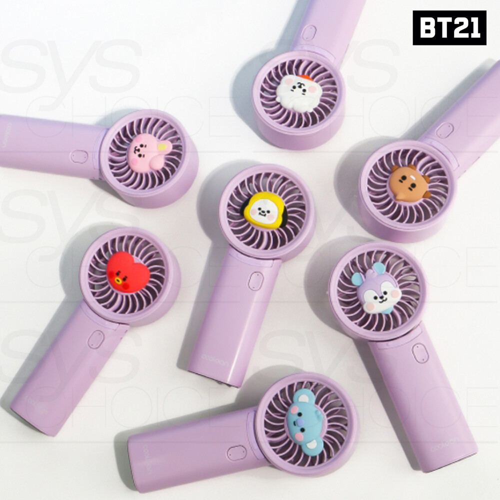 BTS BT21 Goods Fan Air Cooler Mini Operated Handheld Baby Face Ver