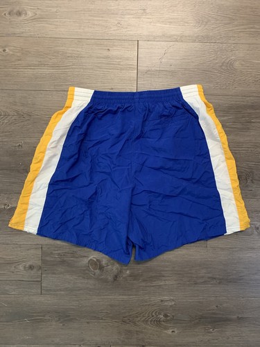 Vintage FILA Mesh Lined Nylon Shorts Swim Trunks Blue Mens XL Spell Out 90s Y2K - Picture 6 of 7