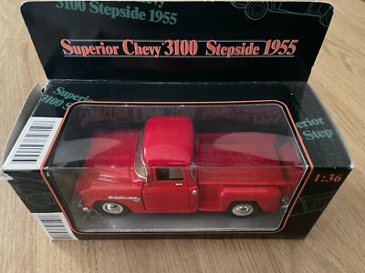 Superior Chevy 3100 Stepside 1955 Pickup rot Modellauto 1:36 Oldtimer Collection