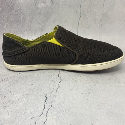 Olukai Shoes Mens Sz 10 Nohea Mesh Mustang Slip On Sneaker 