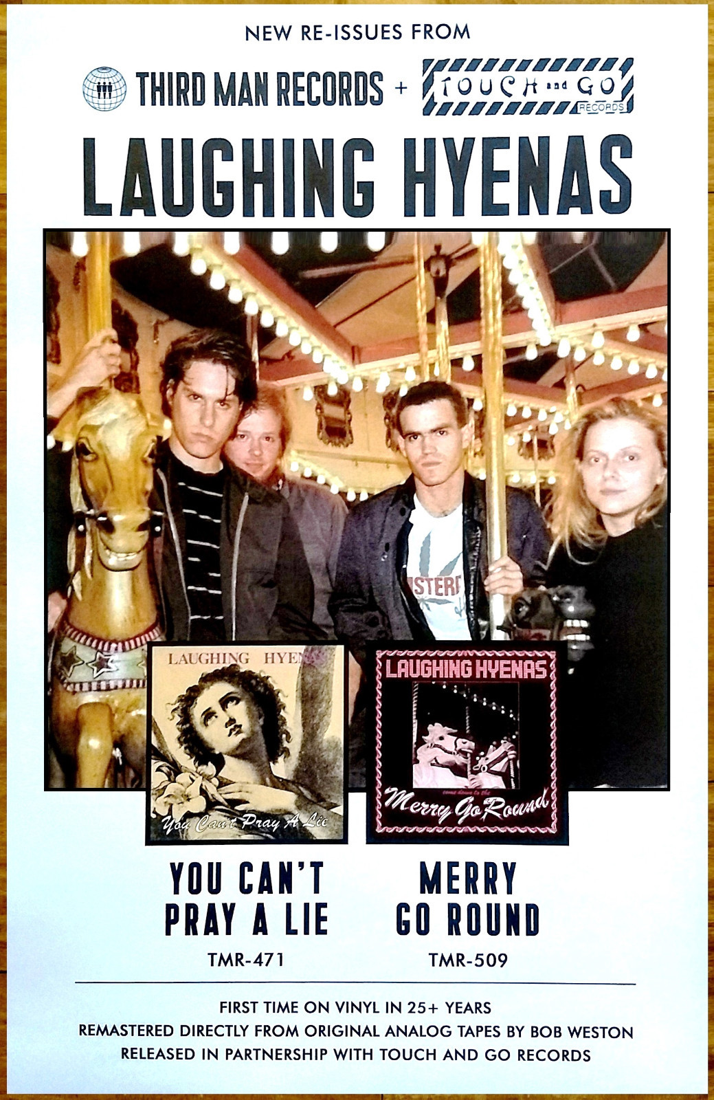 LAUGHING HYENAS You Can't Pray A Lie Merry Go Round Ltd Ed RARE Tour