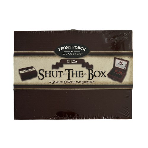 Shut The Box Game Front Porch Classics Circa 53501RC Chance Strategy Travel NEW