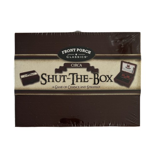 Front Porch Classics Circa Shut The Box 53501RC Game Chance Strategy NEW - Afbeelding 1 van 5