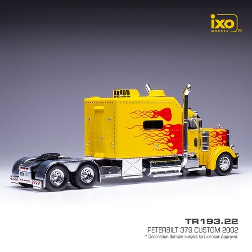 2002 PETERBILT 379 TRACTOR TRUCK 3 ASSI YELLOW RED 1:43 SCALE BY IXO MODELS - Picture 2 of 2