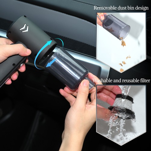 120W Cordless Handheld Vacuum Cleaner Mini Vac Portable Car Auto Wireless Vaccum - Picture 7 of 12