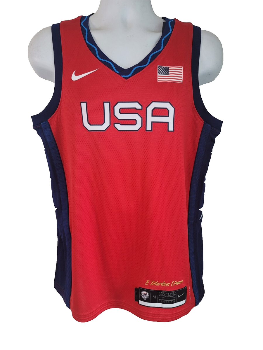 Nike USA Olympic Women's Basketball Jersey Red DD1568-611 Size